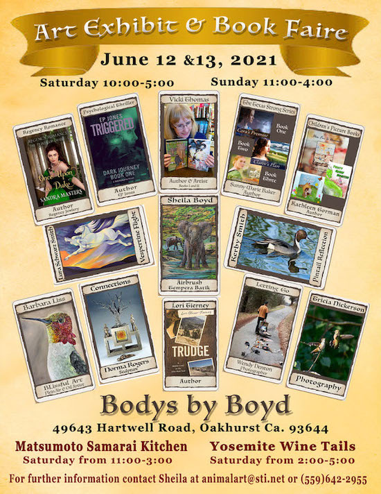 Art Exhibit and Book Faire June 12-13 2021